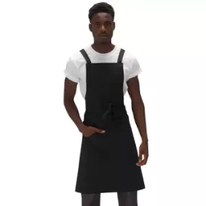 Le Chef Unisex Adults Crossover Bib Apron (One Size) (Black)