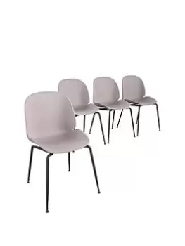 Cosmoliving By Cosmopolitan Aria Resin Dining Chair 4Pk