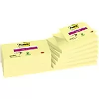 Post-it Super Sticky Z-Notes R350-12SSCY 76 x 127mm 90 Sheets Per Pad Yellow Pack of 12