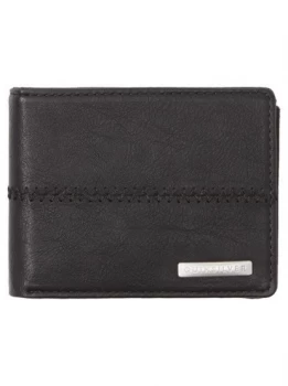 Stitchy - Tri-Fold Wallet For Him - Black - Quiksilver
