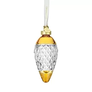 Waterford Hope Drop Bauble Amber Ornament