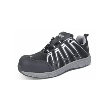 TRAINER S3 NON METALLIC BLK/GY 08 (42) - Click Safety Footwear