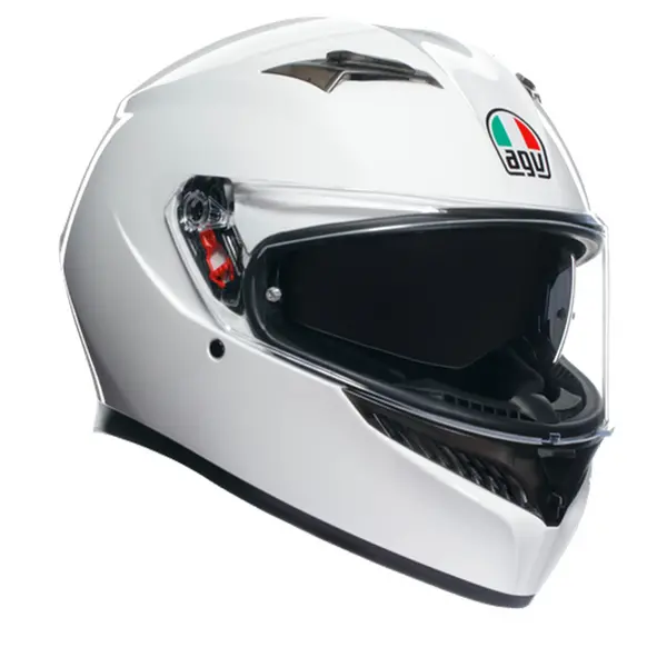 AGV K3 E2206 MPLK Mono Seta White 014 Full Face Helmet Size XL
