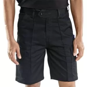 Click Cargo Pocket Shorts Black - Size 42