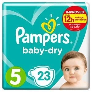 Pampers Baby Dry Size 5 23 Nappies