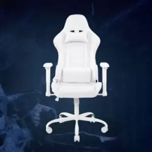Deltaco Gaming Chair in White, Aluminium