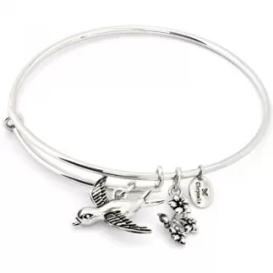 Ladies Chrysalis Silver Plated Spirited Sparrow Expandable Bangle