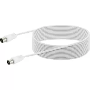 Schwaiger Antennas, SAT Cable [1x IEC plug - 1x IEC socket] 10 m White