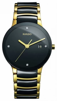 RADO Centrix Diamonds High-Tech Ceramic Black Dial Watch