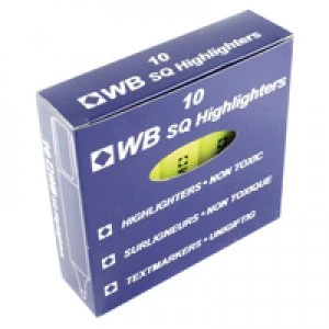 Nice Price Yellow Hi-Glo Highlighter Pen Pack of 10 HI2717 819111