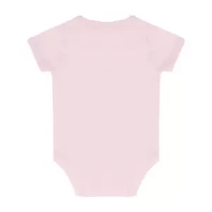 Larkwood Baby Boys/Girls Essential Short Sleeve Bodysuit (6-12 Months) (Pale Pink)