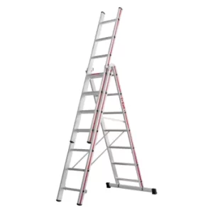 Hymer 404721 Red Line Combination Ladder 3 x 7 Tread