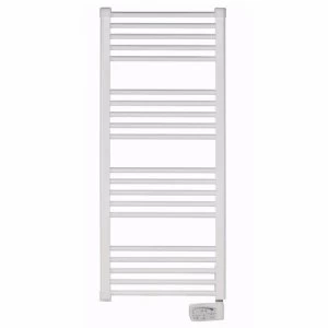 Elnur 600W White Heated Towel Rail With Digital Thermostat and Boost Control