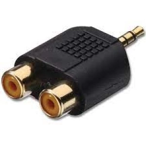 2 Rca F To 3.5mm Jack M Adapter