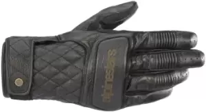 Alpinestars Brass Motorcycle Gloves, black, Size XL, black, Size XL