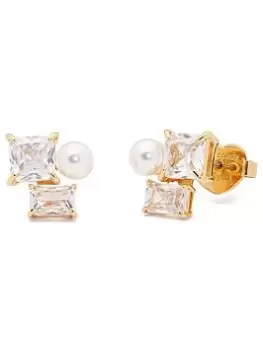Kate Spade New York Victoria Cluster Studs - Clear/Gold