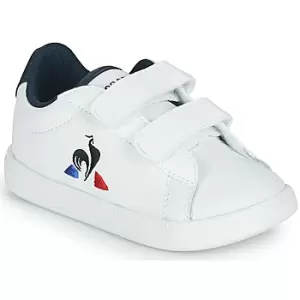 Le Coq Sportif COURTSET INF boys's Childrens Shoes Trainers in White.5 toddler,6 toddler,7 toddler,7.5 toddler