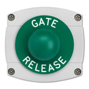 Surface Mounted Gate Release Green Dome Button