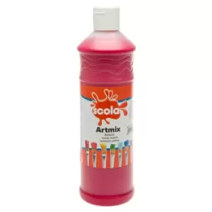 Scola AM600/25 Artmix Ready-mix Paint 600ml - Crimson