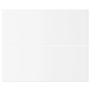 Cooke Lewis Raffello High Gloss White Tower drawer front W600mm Set of 2