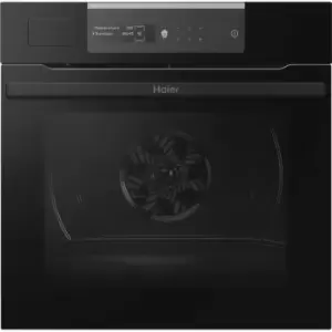 Haier I-Message Steam Series 2 HWO60SM2S9BH WiFi Connected Built In Electric Single Oven - Black - A+ Rated