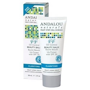 Andalou Naturals Argan Stem Cell BB Benefit Balm Control Beauty Balm Un Tinted SPF 30 58ml