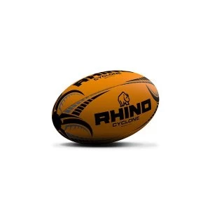 Rhino Cyclone Rugby Ball Fluo Orange - Size 3