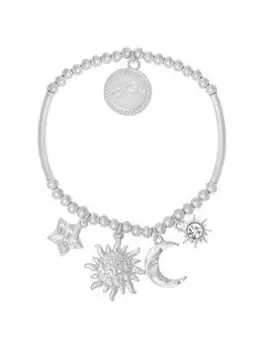 Bibi Bijoux Silver 'Cielo' Charm Ball Bracelet, Silver, Women