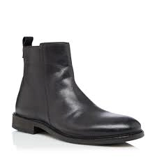 Bertie Cornfield' Distressed Zip Ankle Boots - 7 - black