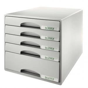 Leitz Grey Plus Drawer Cabinet 52110085