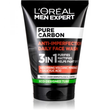 LOreal Paris Men Expert Pure Carbon 3 In 1 Face Wash 100ml
