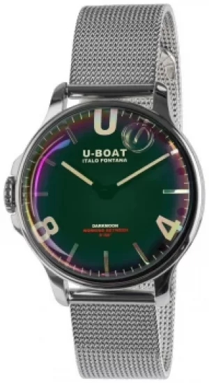 U-Boat Darkmoon 38mm Black SS Metal Bracelet 8471/MT Watch