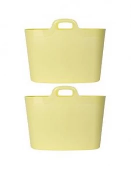 Wham Set Of 2 Yellow Flexi Laundry Storage Bags