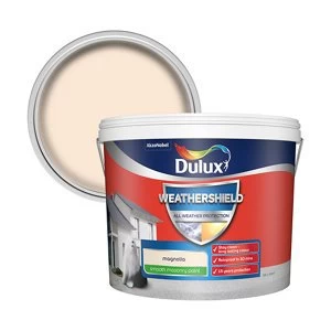Dulux Weathershield All Weather Protection Magnolia Smooth Masonry Paint 10L