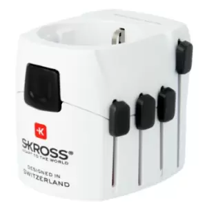 Skross PRO power plug adapter Universal White
