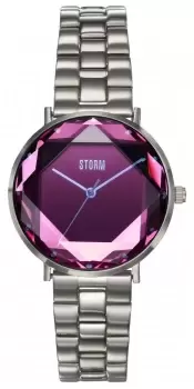 STORM 47504/LP Elexi Lazer Purple Dial Stainless Steel Watch