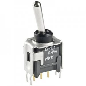NKK Switches B12AH Toggle switch 28 Vdc 0.1 A 1 x OnOn latch