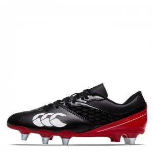 Canterbury Phoenix Rugby Boots Mens - BLACK/TRUE RED