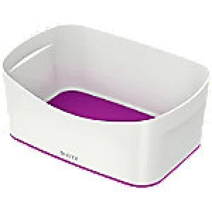 Leitz Storage Tray WOW 52571062 White, Purple Plastic 24.6 x 16 x 9.8cm 1