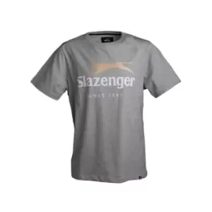 Slazenger 1881 Mark Logo T Shirt - Grey