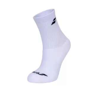 Babolat Tennis Socks 3 Pack Mens - White