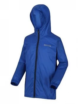 Boys, Regatta Kids Pack-It Waterproof Jacket III - Blue Size 11-12 Years