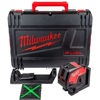 Milwaukee - M12 CLLP-0C 12V Green Cross Line Laser with Plumb Points (Body Only)