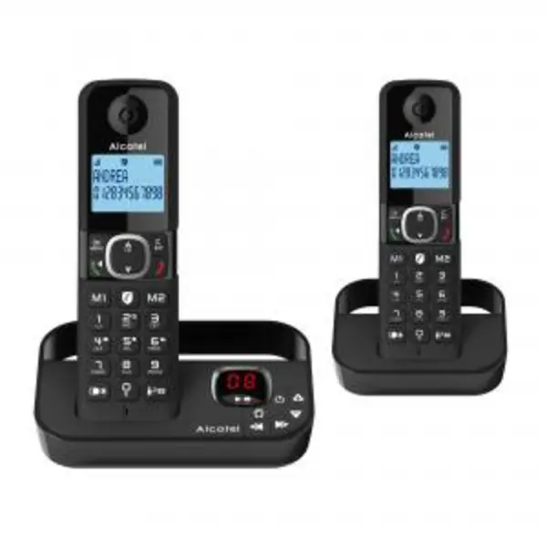 Alcatel F860 Voice TAM Cordless Dect Phone Twin Handsets