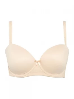 Freya Deco underwired strapless moulded bra Nude