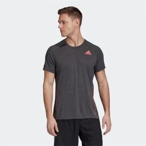 adidas adidas Mens Primegreen Adi Runner T-Shirt - Dgh Solid Grey