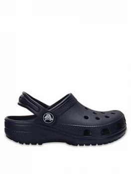 Crocs Boys Classic Clog, Navy, Size 4 Younger