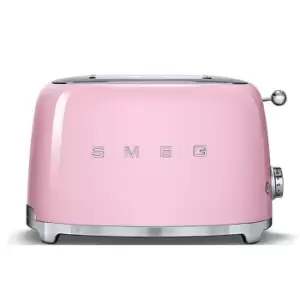 SMEG 50s Retro Style TSF01PKUK 2 Slice Toaster