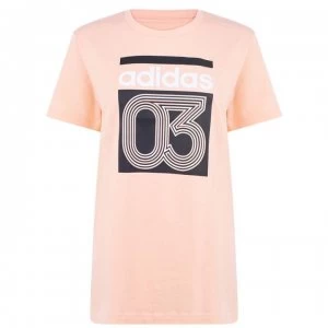 adidas 03 QT T Shirt Ladies - Pink