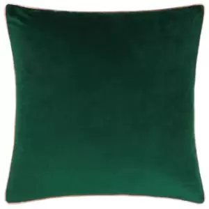 Meridian Velvet Cushion Emerald/Blush, Emerald/Blush / 55 x 55cm / Polyester Filled